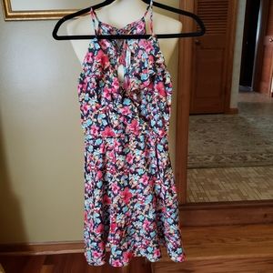 NWT💞ZARA BASIC DENIM Z1975 FLORAL/CRISSCRO